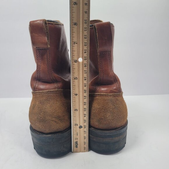 VTG 70\'s Danner Woodsmen Mountain Men\'s Brown Elk Boots B46960 US Size 8.5A main image 5